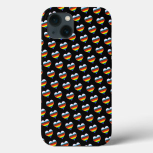 Rainbow Heart Pattern Case-Mate iPhone Case