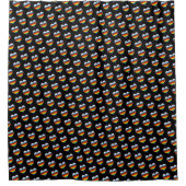 Rainbow Heart Pattern Duschvorhang (Vorderseite)