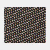 Rainbow Heart Pattern Fleece Blanket (Vorderseite (Horizontal))