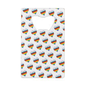Rainbow Heart Pattern Kreditkarte Flaschenöffner (Rückseite)