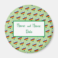 Rainbow Heart Pattern Magnet