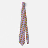 Rainbow Heart Pattern Neck Tie Krawatte (Vorderseite)