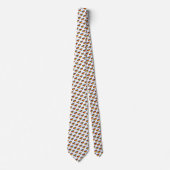 Rainbow Heart Pattern Neck Tie Krawatte (Vorderseite)