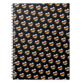 Rainbow Heart Pattern Notebook Notizblock (Vorderseite)