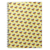 Rainbow Heart Pattern Notebook Notizblock (Vorderseite)
