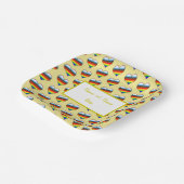 Rainbow Heart Pattern Paper Teller (Gewinkelt)