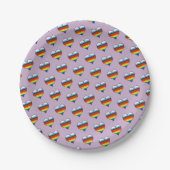 Rainbow Heart Pattern Paper Teller (Vorderseite)