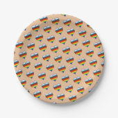 Rainbow Heart Pattern Paper Teller (Vorderseite)