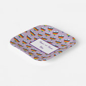 Rainbow Heart Pattern Paper Teller (Gewinkelt)