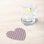 Rainbow Heart Pattern Paper Untersetzer (Vor Ort)