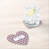 Rainbow Heart Pattern Paper Untersetzer (Vor Ort)