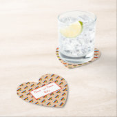 Rainbow Heart Pattern Paper Untersetzer (Vor Ort)