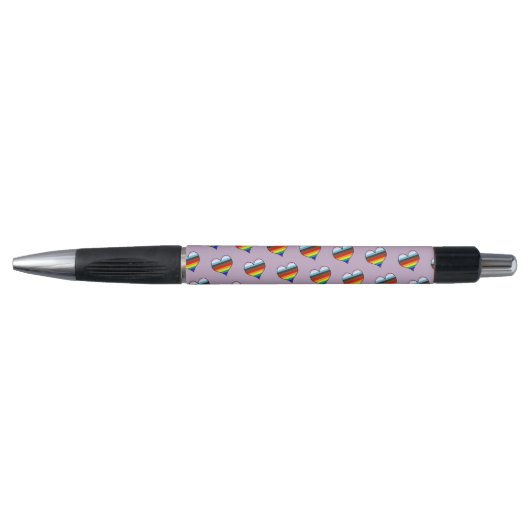Rainbow Heart Pattern Pen Kugelschreiber (Vorderseite)
