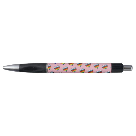 Rainbow Heart Pattern Pen Kugelschreiber (Vorderseite)