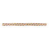 Rainbow Heart Pattern Satin Ribbon Satinband (Vorderseite)