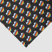 Rainbow Heart Pattern Seidenpapier (Ausschnitt)