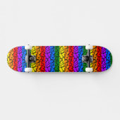 Rainbow Heart Pattern Skateboard (Horizontal)