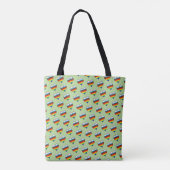 Rainbow Heart Pattern Tote Bag Tasche (Rückseite)