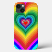 Rainbow Heart Phone Case (Rückseite)
