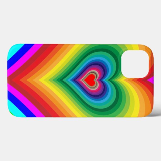 Rainbow Heart Phone Case (Rückseite (Horizontal))