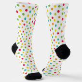 Rainbow Heart Polka Dots Socken (Gewinkelt)