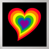 Rainbow Heart Poster (Vorne)