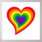 Rainbow Heart Poster (Vorne)