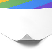 Rainbow Heart Poster (Ecke)