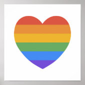 Rainbow Heart Poster (Vorne)
