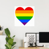 "RAINBOW HEART" POSTER (Heimbüro)
