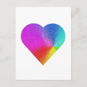 Rainbow Heart Postkarte (Vorderseite)