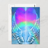 Rainbow Heart Postkarte (Vorne/Hinten)