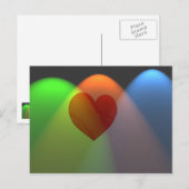 Rainbow Heart Postkarte (Vorne/Hinten)