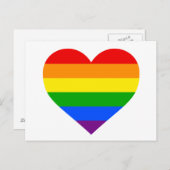 "RAINBOW HEART" POSTKARTE (Vorne/Hinten)