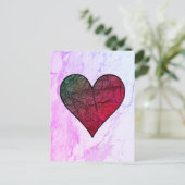Rainbow Heart Postkarte (Stehend Vorderseite)