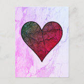Rainbow Heart Postkarte (Vorderseite)