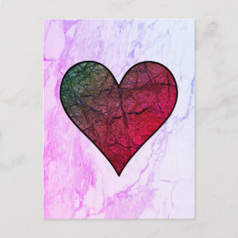 Rainbow Heart Postkarte