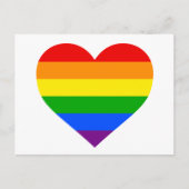 "RAINBOW HEART" POSTKARTE (Vorderseite)