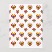 Rainbow Heart Postkarte (Vorderseite)