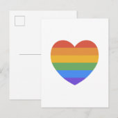 Rainbow Heart Postkarte (Vorne/Hinten)