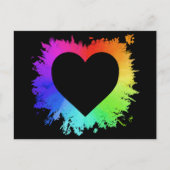 Rainbow Heart Postkarte (Vorderseite)