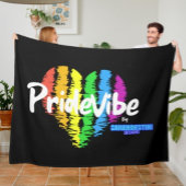 Rainbow Heart PrideVibe: Gemütlich mit Stolz Fleecedecke
