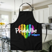 Rainbow Heart PrideVibe Schürze: Kochen mit Pride Schürze