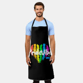 Rainbow Heart PrideVibe Schürze: Kochen mit Pride Schürze (Getragen)
