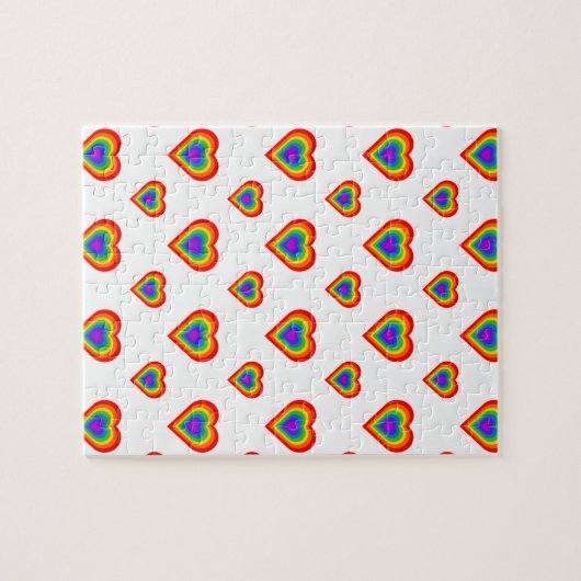 Rainbow Heart Puzzle (Horizontal)