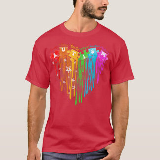 Rainbow Heart Puzzle Autismus Aufklärung Monat Aut T-Shirt