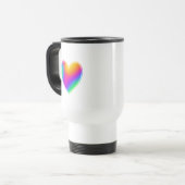 Rainbow Heart Reisebecher (Vorderseite Links)