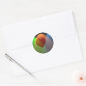 Rainbow Heart Runder Aufkleber (Umschlag)