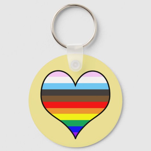 Rainbow Heart Schlüsselanhänger (Vorderseite)