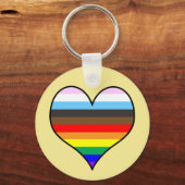 Rainbow Heart Schlüsselanhänger (Vorderseite)